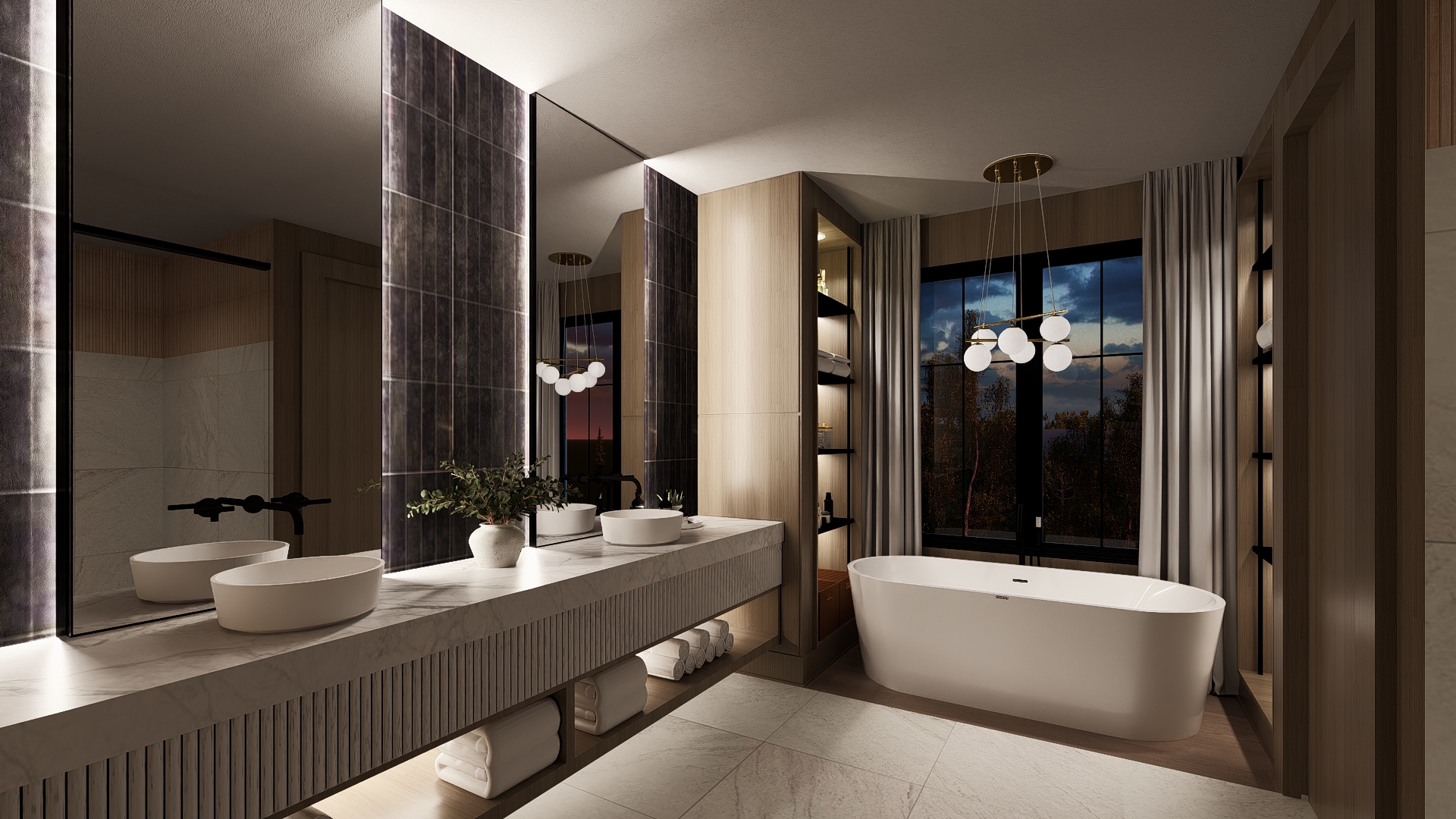 birmingham, michigan, new construction, luxury, quarton lakes, modern, contemporary, pool, downtown, open, coming soon, elegant, wolf, subzero, wood floors, kitchen, powder room, island, quartz, limestone, vaulted ceilings, loggia, bbq, 6800 square feet, paul mooney, prm custom builders, customize, family, safe, neighborhood